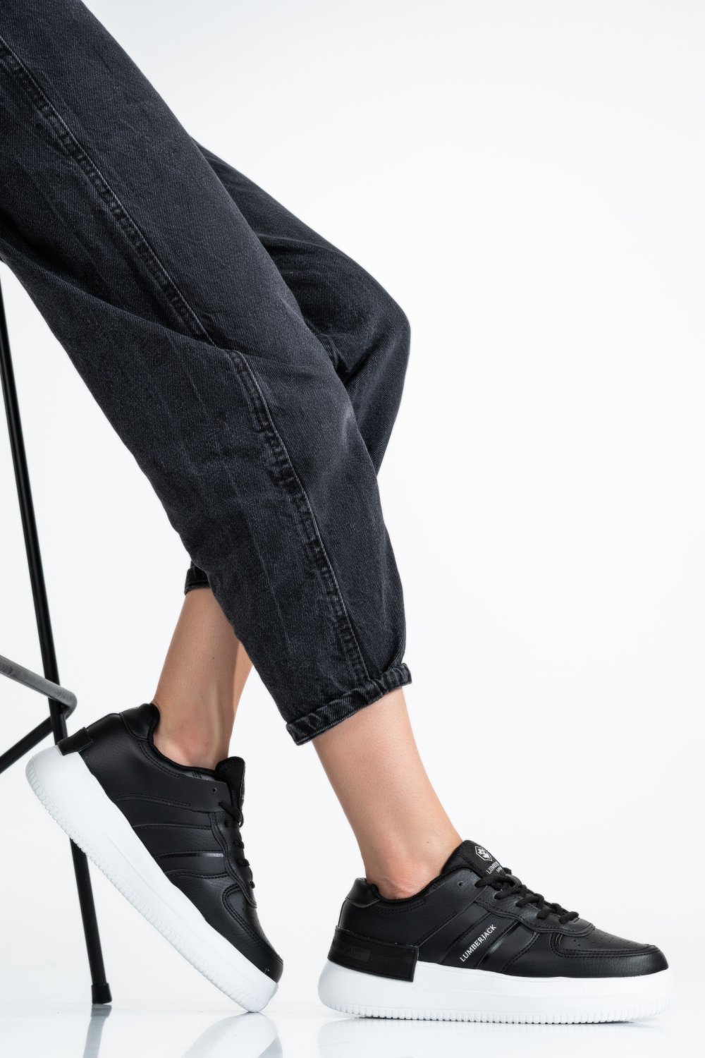 LUMBERJACK, PANTOFI SPORT BLACK FREYA