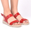 SANDALE RED SNAKE PIELE NATURALA ANISS