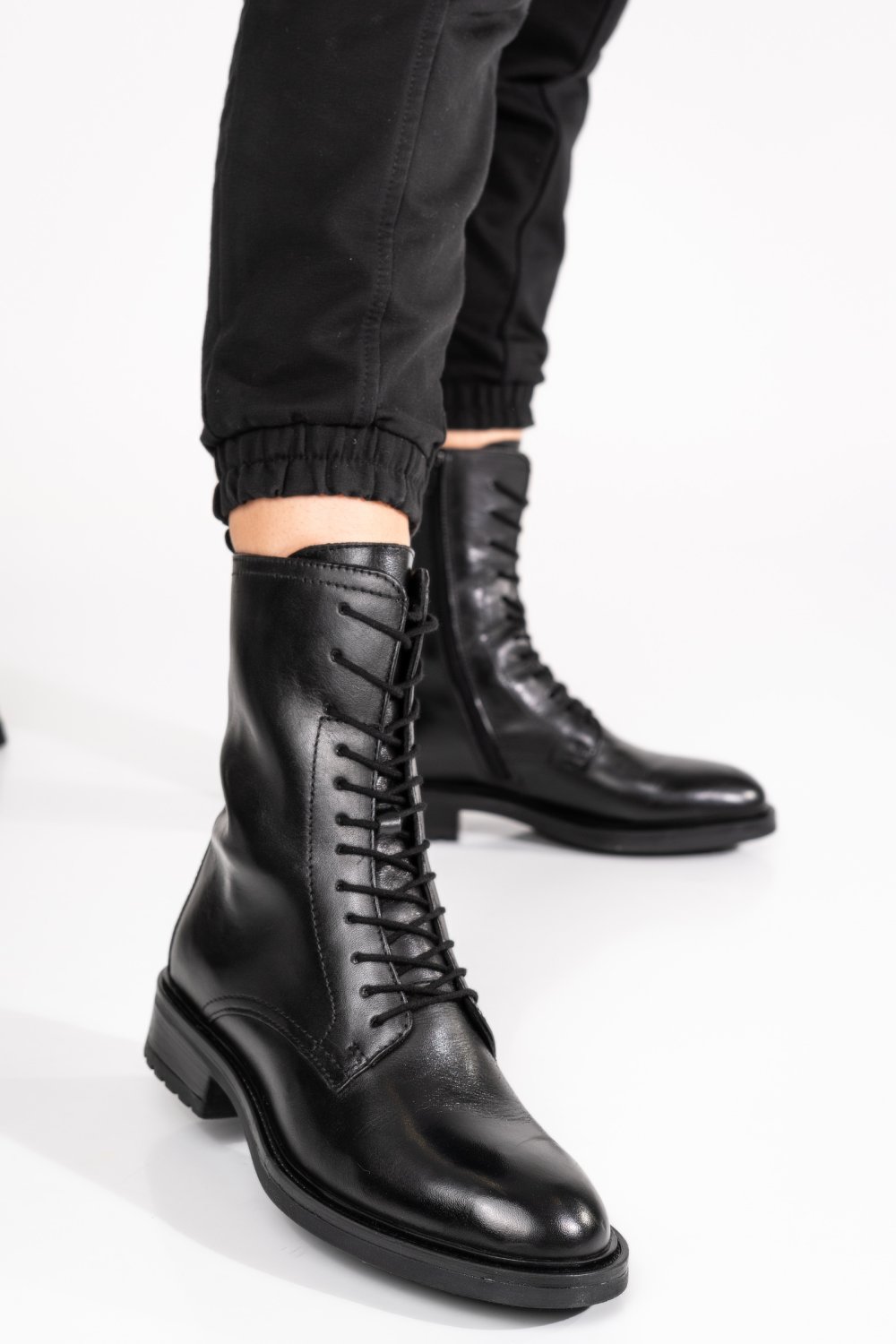 GHETE DAMA PIELE NATURALA NEGRE WS77H66H06