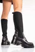 CIZME FEMEI PIELE NATURALA NEGRE 8S77699