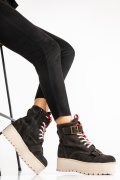 GHETE GRI INCHIS PIELE NATURALA INTOARSA 3S7700