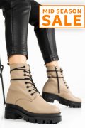 GHETE BEJ PIELE NATURALA 1S7780