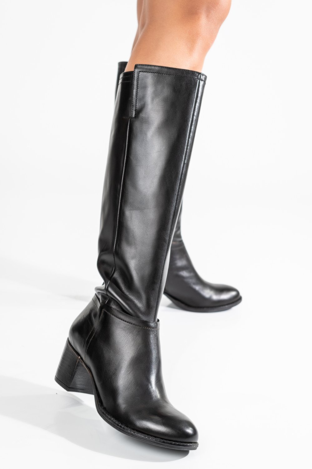 CIZME NEGRE PIELE NATURALA 6S7794-3361