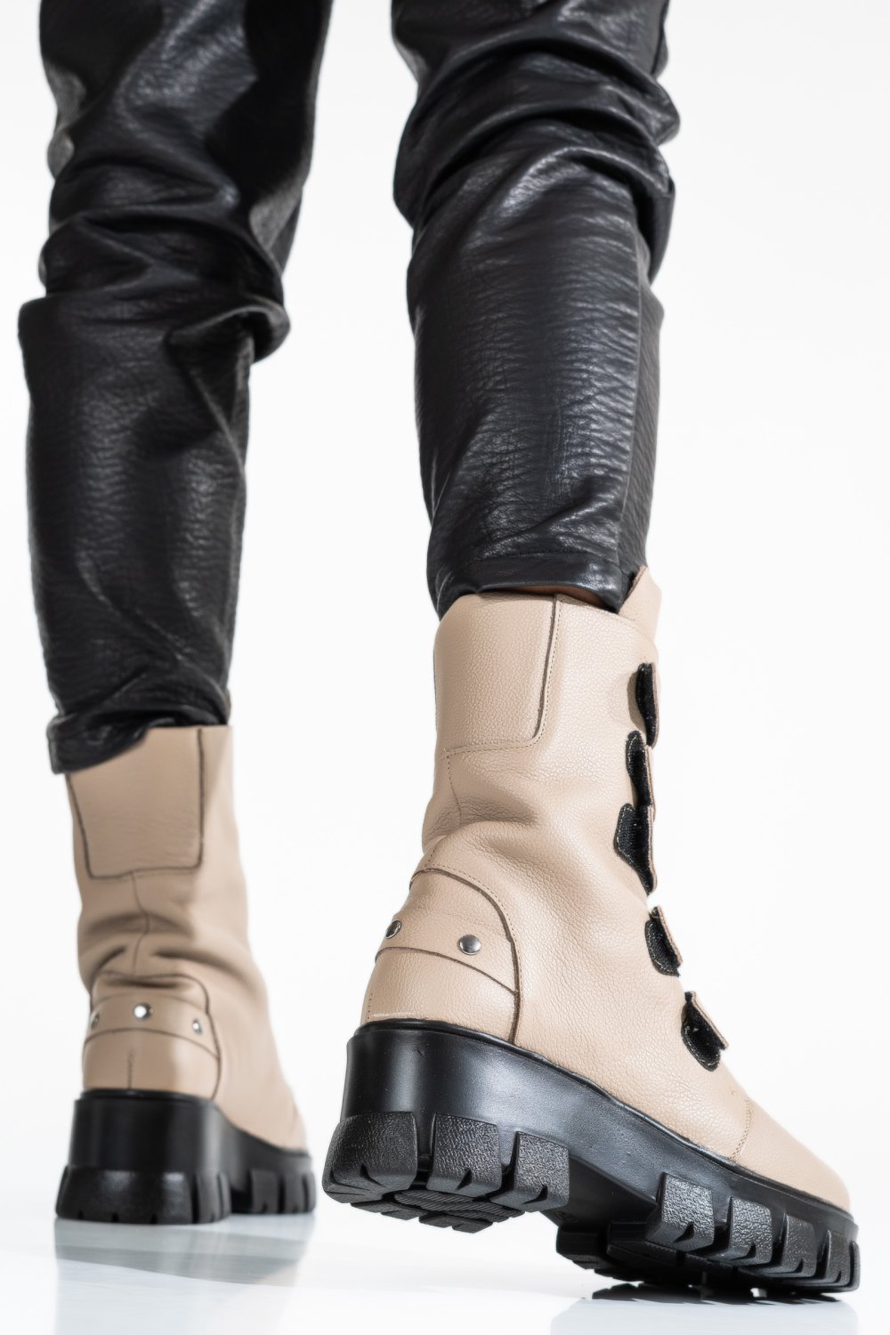 GHETE DAMA PIELE NATURALA TAUPE 1S7781