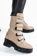 GHETE DAMA PIELE NATURALA TAUPE 1S7781
