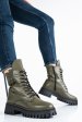Ghete dama piele naturala khaki 2s7722830np
