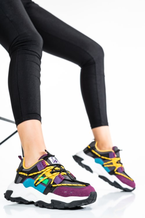 Beneton, pantofi sport multicolor btw227210
