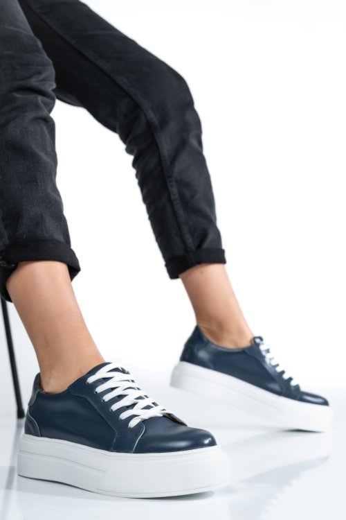 Pantofi sport bleumarin piele naturala 3s77000