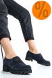 Pantofi bleumarin piele naturala intoarsa 2s77035b