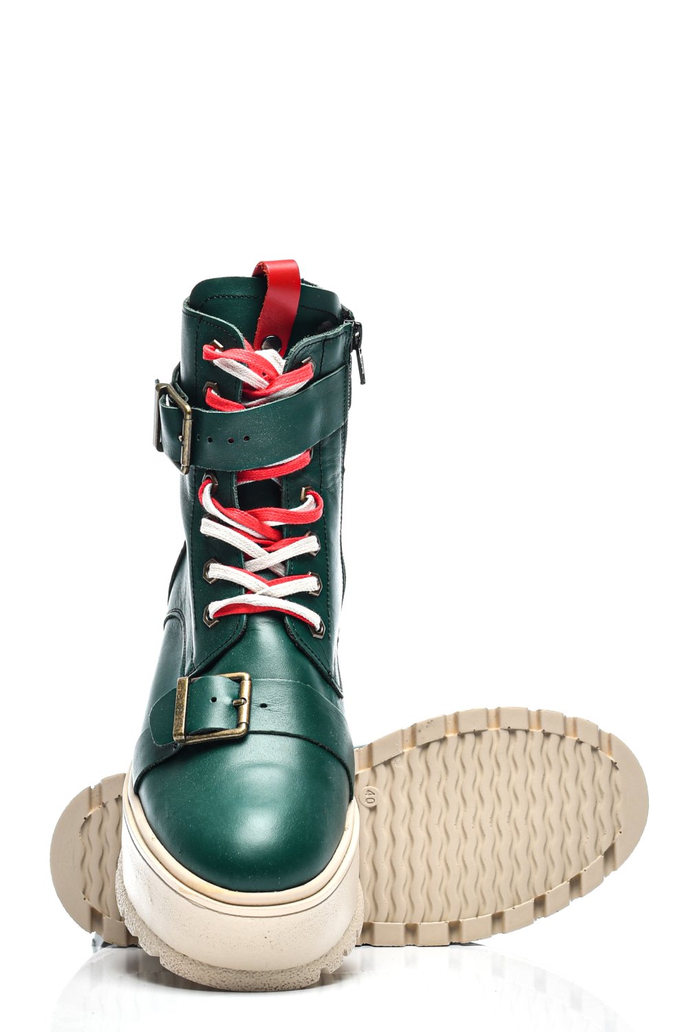 GHETE DAMA PIELE NATURALA VERDE DESCHIS 3S7700-IMB