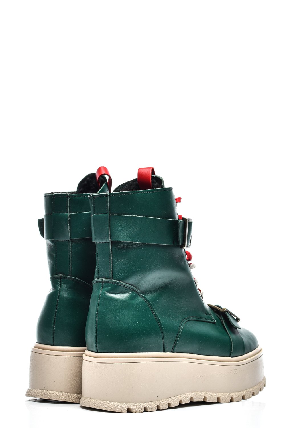 GHETE DAMA PIELE NATURALA VERDE DESCHIS 3S7700-IMB