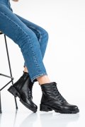 GHETE NEGRE PIELE NATURALA OS77YO007