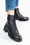 GHETE NEGRE PIELE NATURALA OS77YO007