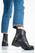 GHETE NEGRE PIELE NATURALA OS77YO007