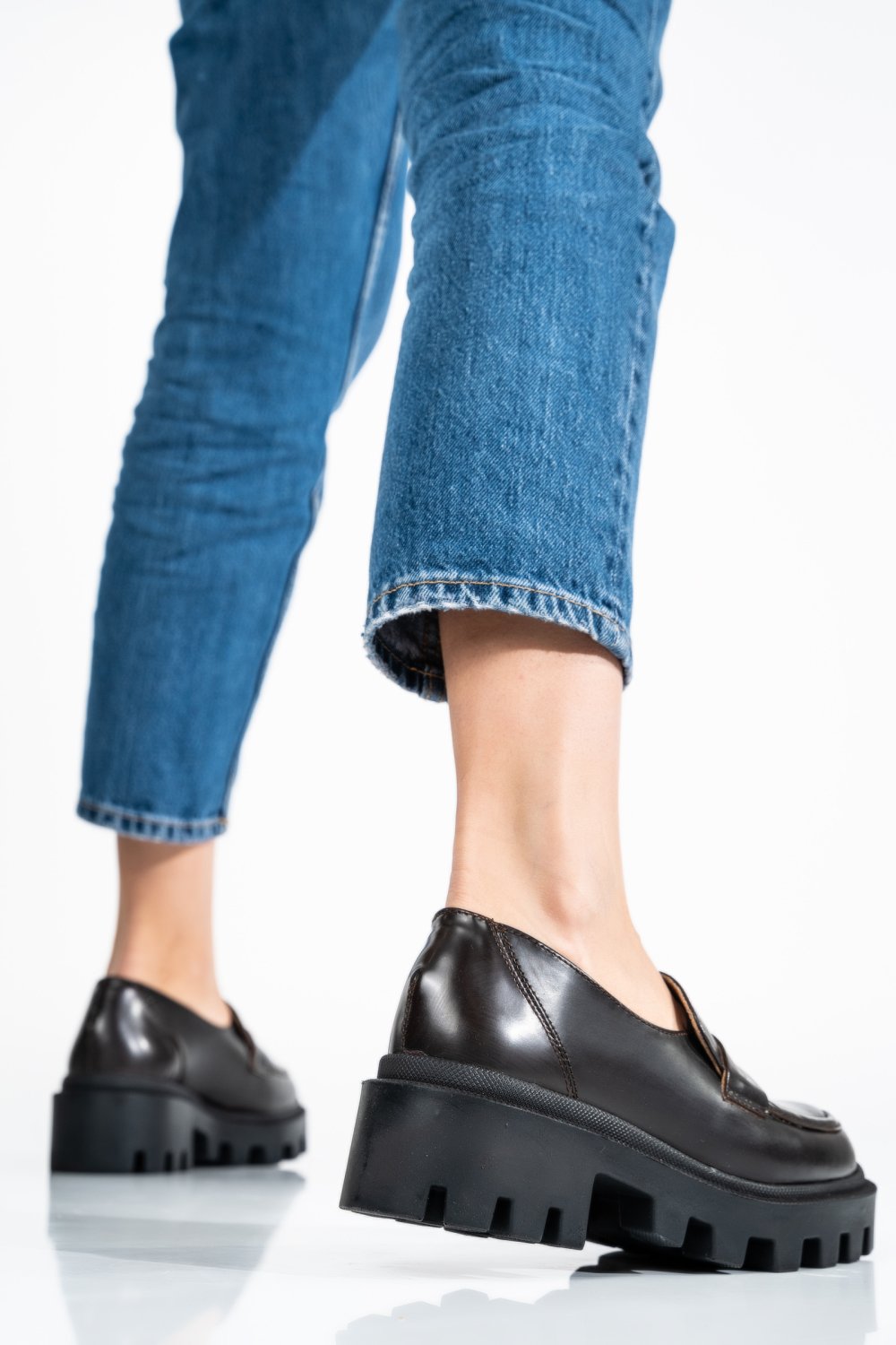 PANTOFI MARO INCHIS PIELE NATURALA 6S77723