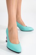 PANTOFI TURCOAZ COLOR PIELE NATURALA 3S77015
