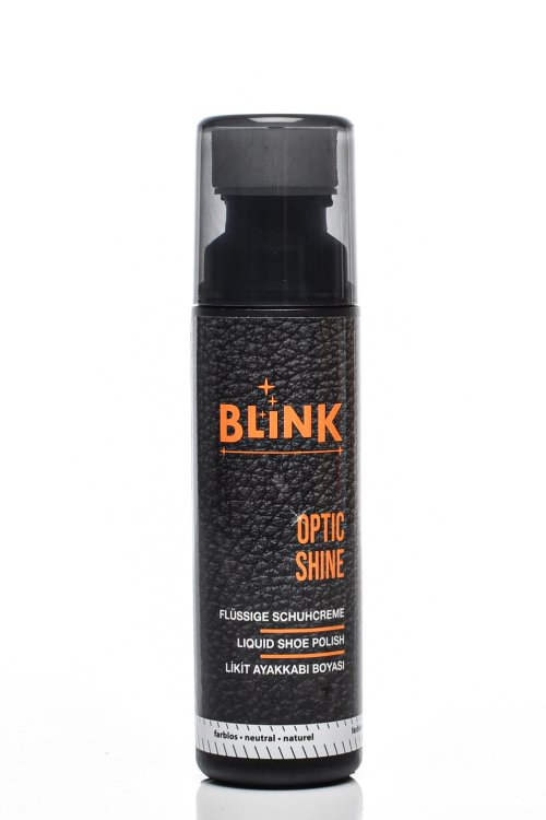 Polish incaltaminte piele si textil optic shine black blink 75ml