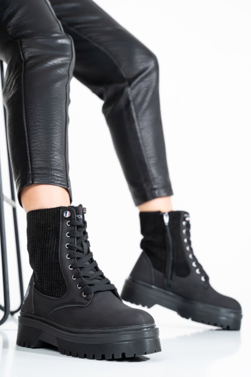 U.s. polo assn, ghete dama black ronze