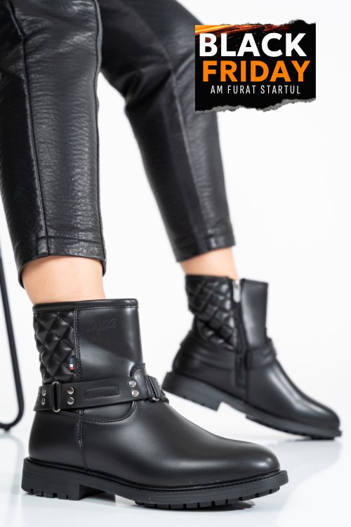 U.s. polo assn, ghete dama black bloom