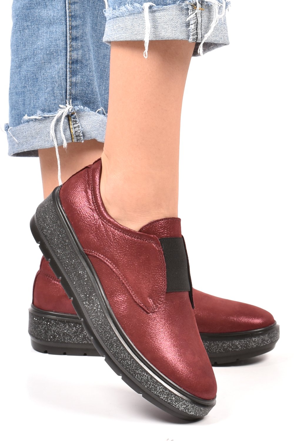 PANTOFI BORDO SIDEF PIELE NATURALA 1PC92658AST