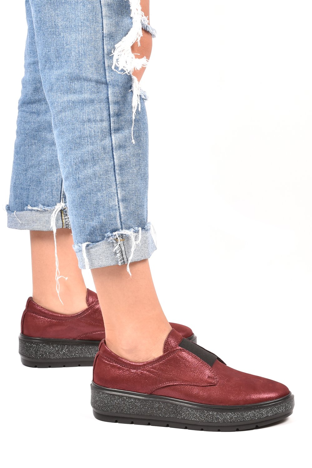 PANTOFI BORDO SIDEF PIELE NATURALA 1PC92658AST