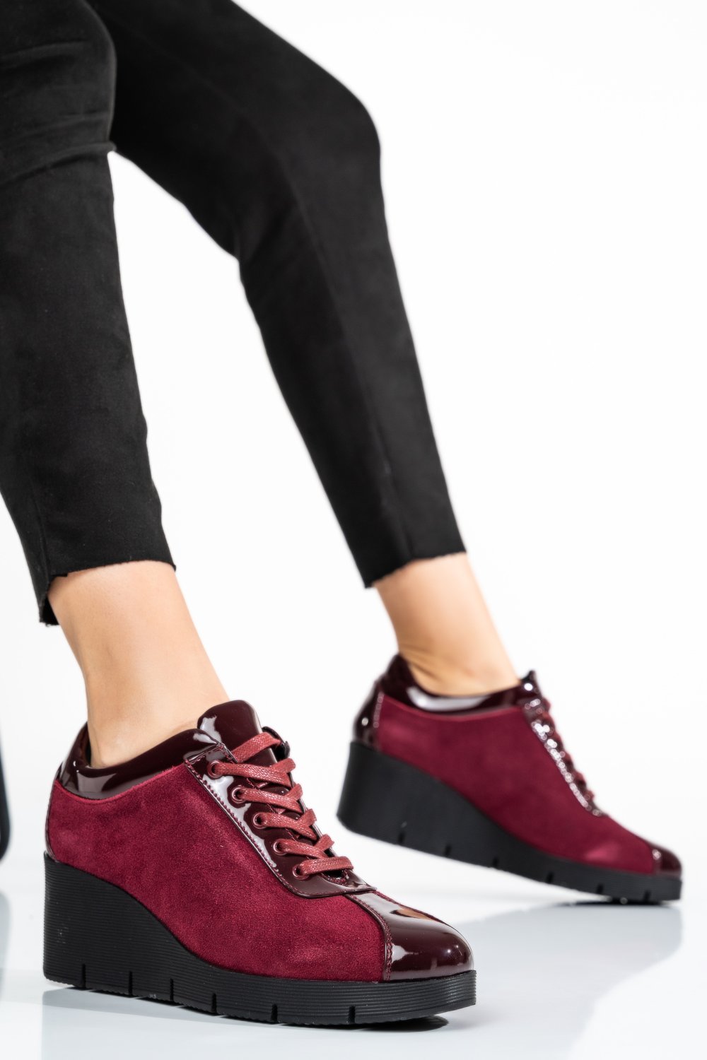 SNEAKERS BORDO PIELE NATURALA INTOARSA ADA101048