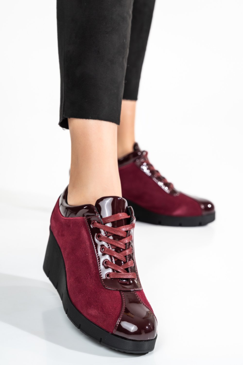 SNEAKERS BORDO PIELE NATURALA INTOARSA ADA101048
