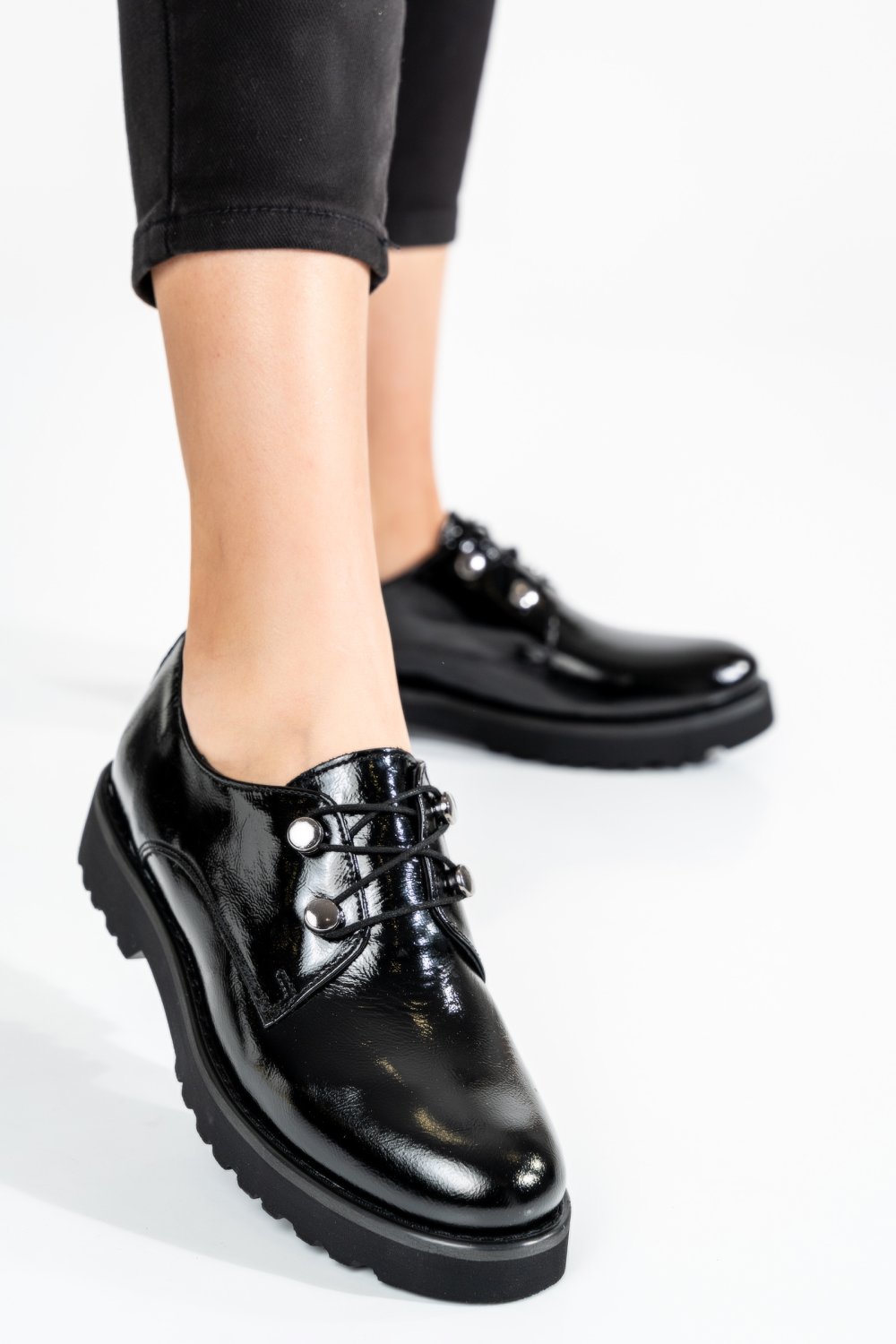 PANTOFI NEGRI PIELE NATURALA LACUITA 2S7702686NPK