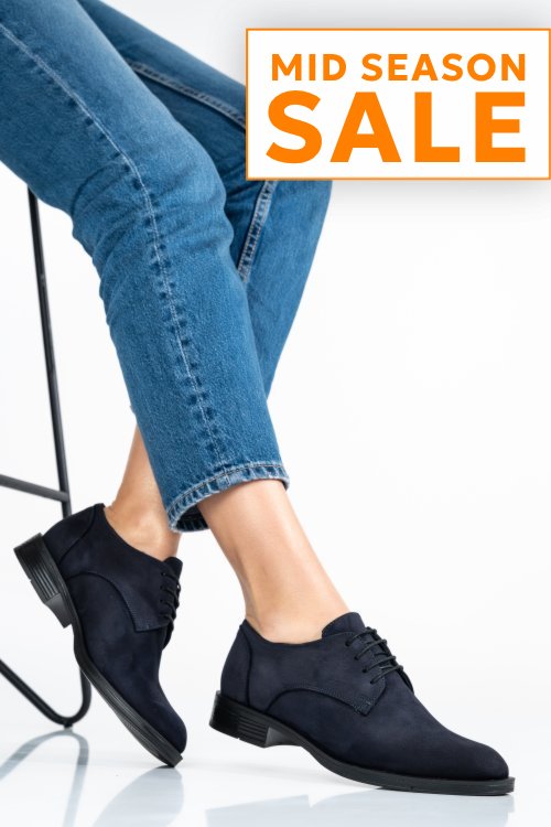 Pantofi bleumarin piele naturala 2s7702687nbk