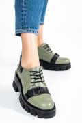 PANTOFI OLIVE PIELE NATURALA 2S77090