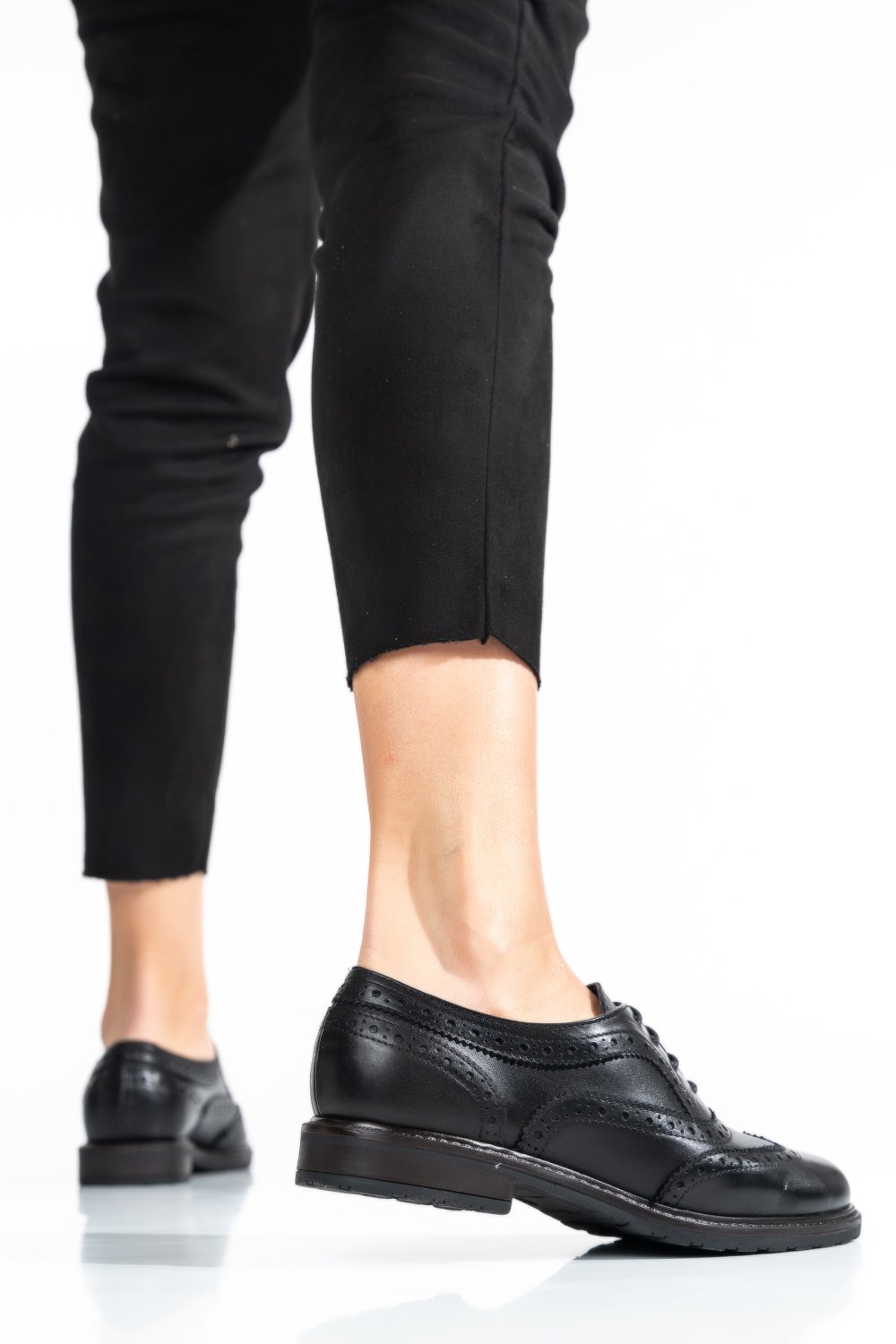 PANTOFI CASUAL DAMA PIELE NATURALA NEGRI 3S77722