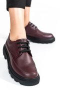 PANTOFI BORDO PIELE NATURALA 7S77156