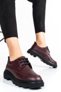 PANTOFI BORDO PIELE NATURALA 7S77156