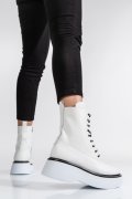 GHETE DAMA ALBE PIELE NATURALA ALBE 2S77275B