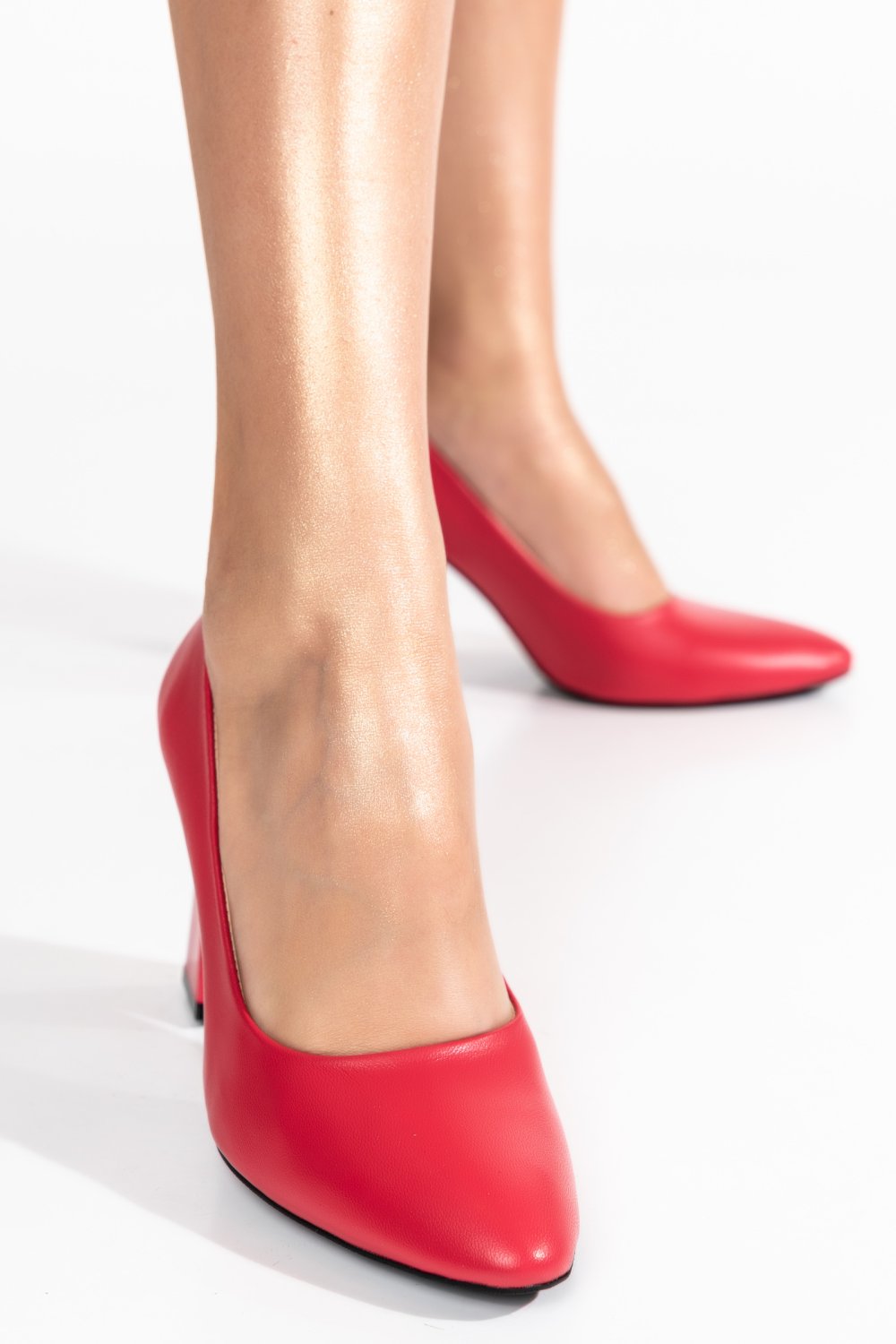 PANTOFI ROSII PIELE NATURALA 9S773