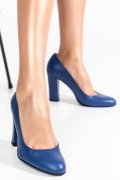 PANTOFI DAMA GUBAN PIELE NATURALA ALBASTRI 3S77577