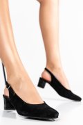 PANTOFI NEGRI FLORAL PIELE NATURALA INTOARSA 1PC462