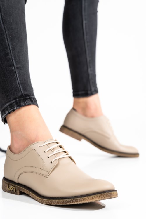 Pantofi bej piele naturala 1s7717