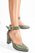 PANTOFI OLIVE PIELE NATURALA 1S77713