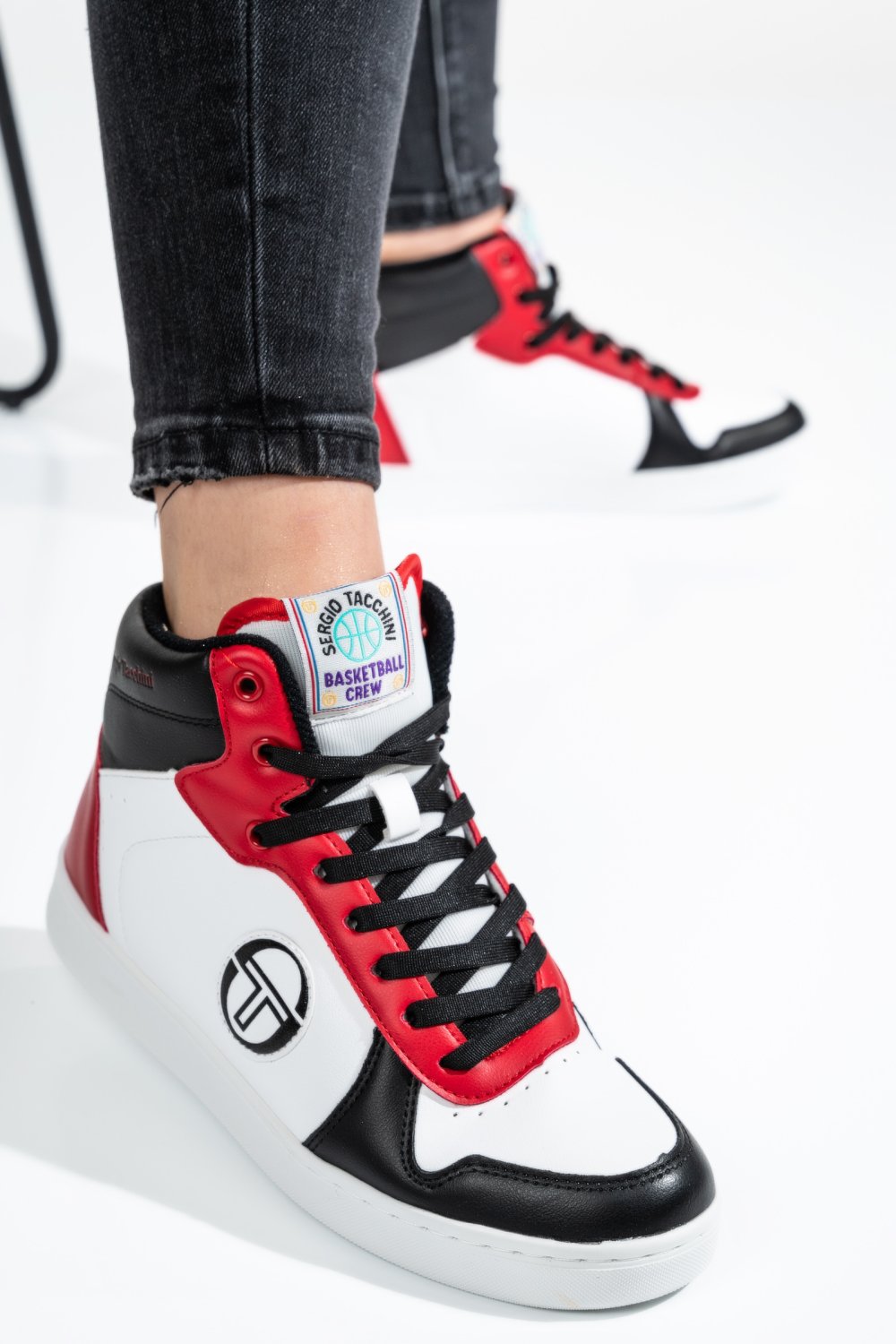 SERGIO TACCHINI, PANTOFI SPORT WHITE RED STM224070
