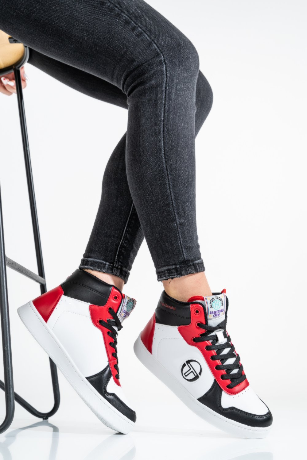 SERGIO TACCHINI, PANTOFI SPORT WHITE RED STM224070
