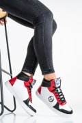 SERGIO TACCHINI, PANTOFI SPORT WHITE RED STM224070