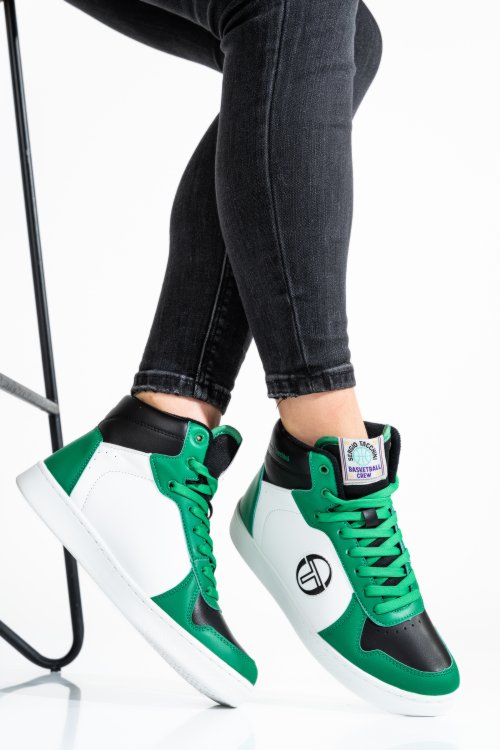 Sergio tacchini, pantofi sport white green stm224070