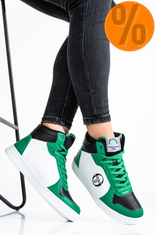 Sergio tacchini, pantofi sport white green stm224070
