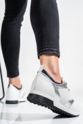 PANTOFI SPORT DAMA PIELE NATURALA ALBI 8S77384
