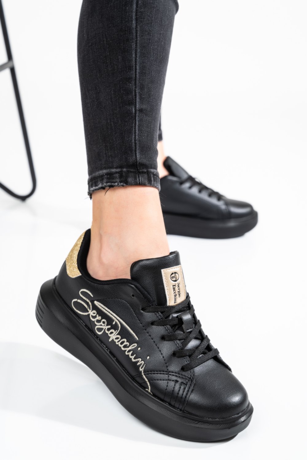 SERGIO TACCHINI, PANTOFI SPORT BLACK GOLD STW224400