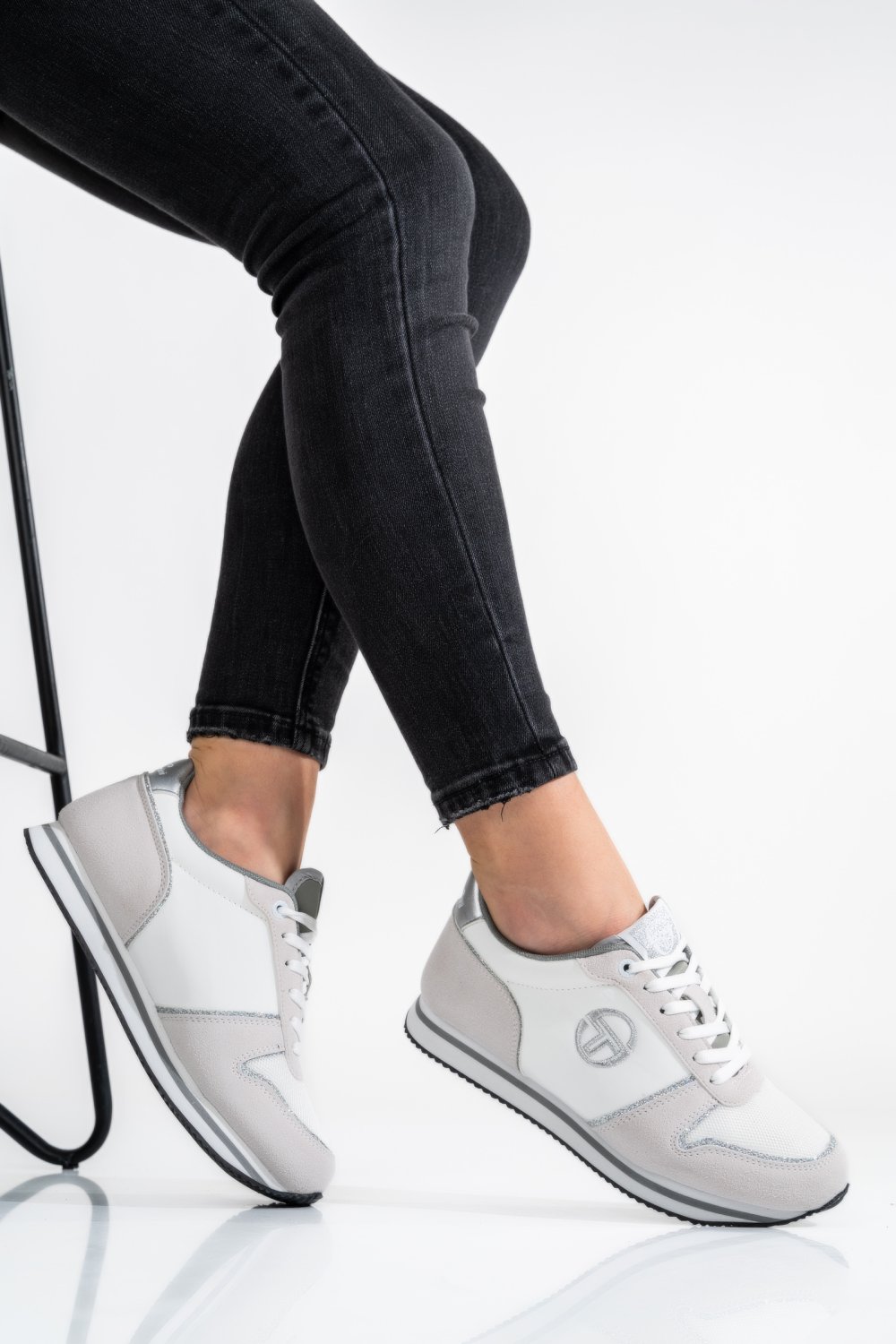 SERGIO TACCHINI, PANTOFI SPORT WHITE SILVER STW223102
