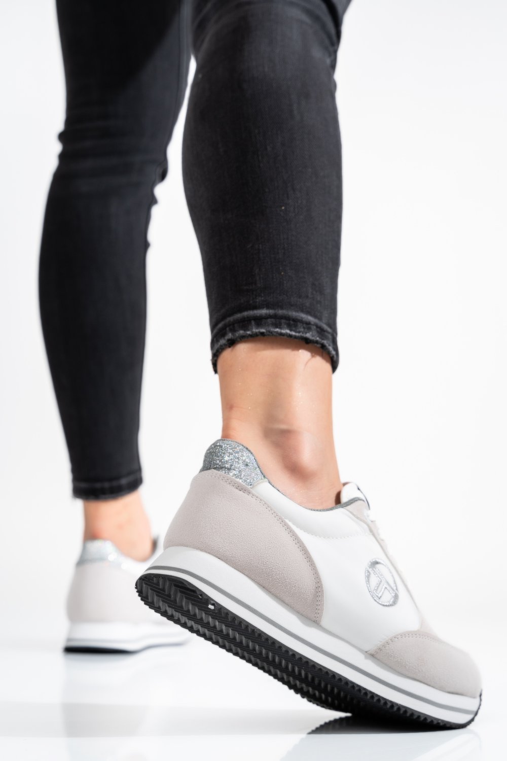 SERGIO TACCHINI, PANTOFI SPORT WHITE SILVER STW223200