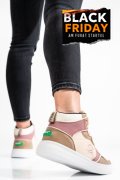 BENETON, PANTOFI SPORT BEIGE BTW227601