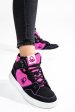 Beneton, pantofi sport black purple btw227600